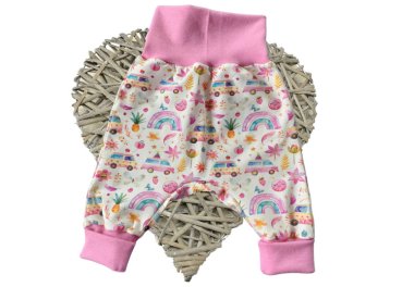 Miami Beach Baumwoll-Jersey mit Sommermotiven von Hilco, ein Mädchenstoff - Designbeispiel